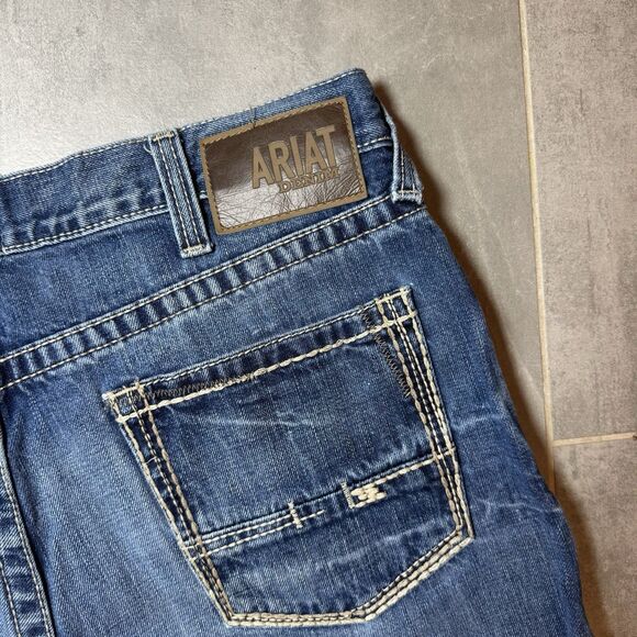 Ariat M4 Gulch Relaxed Boot Cut Jeans Men 36x36 Blue Cotton - Picture 14 of 16